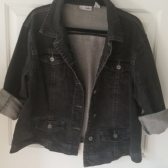 Chico's Platinum Black Denim Jacket - Picture 10 of 10